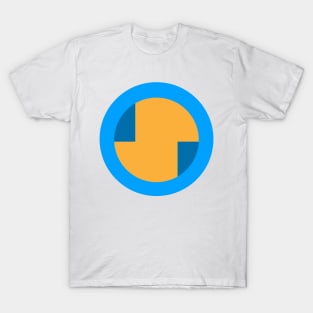 80s vibe yellow & blue T-Shirt